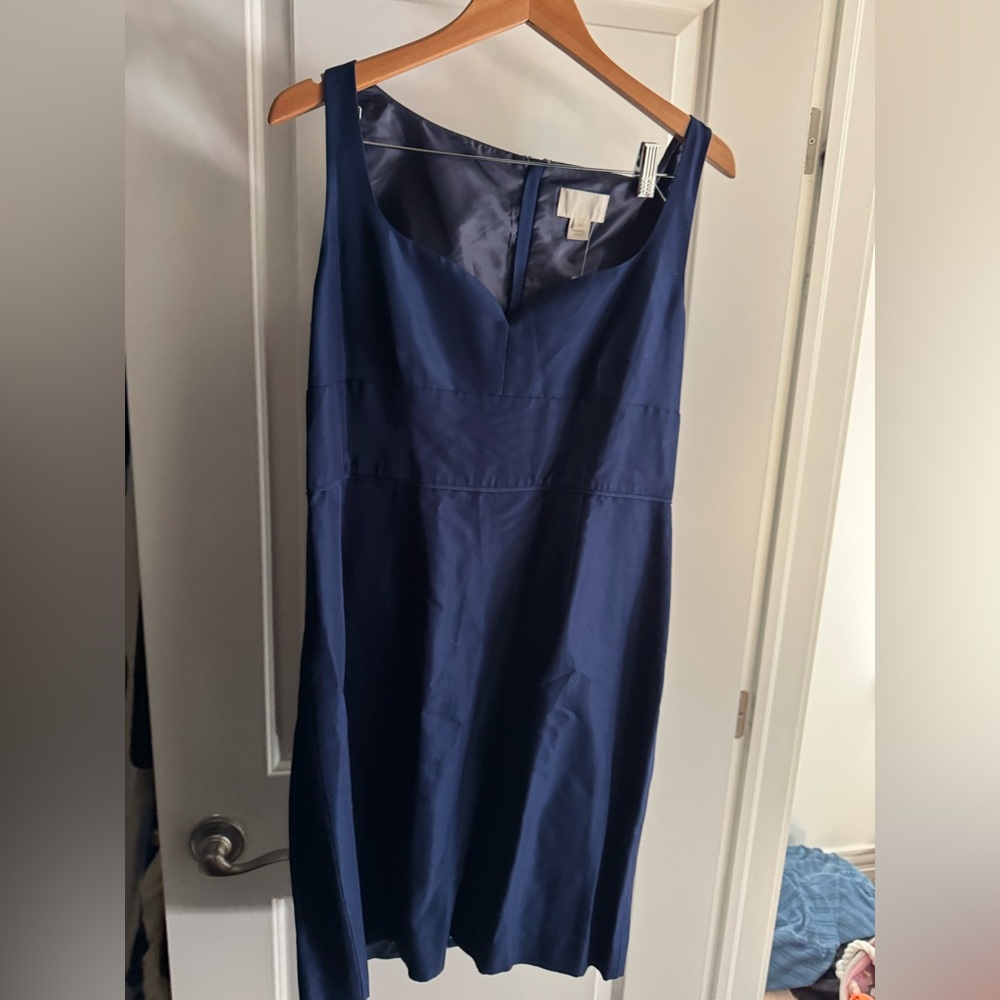 NWT JCEEW Elegant Navy Blue Sleeveless Dress